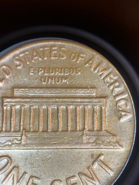 Lincoln--Memorial-Cent-1971-D-Missing-FG-(Over-Polishing?-)